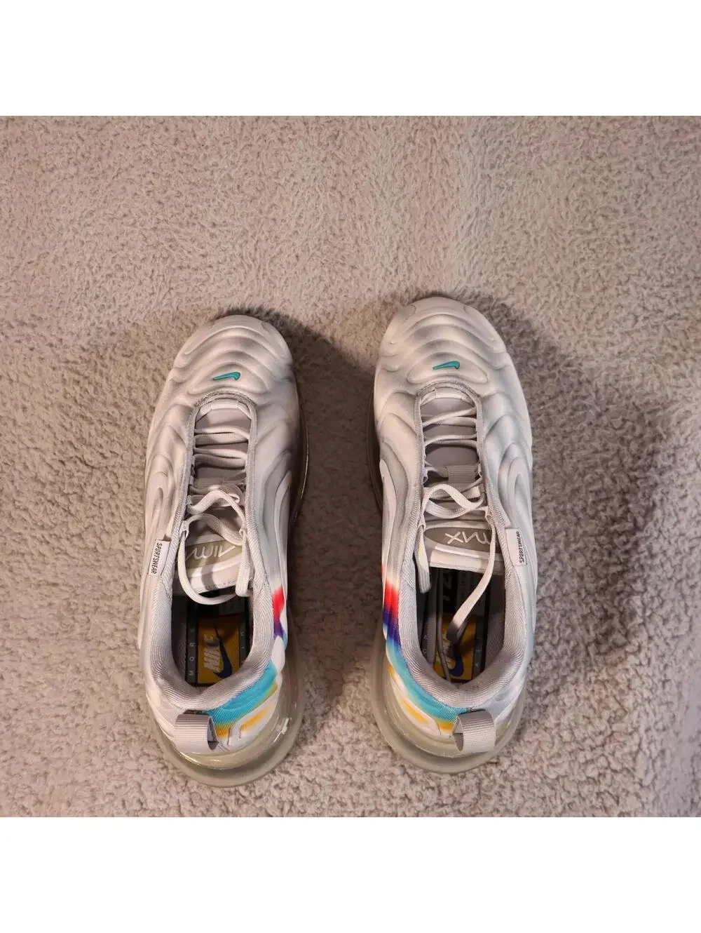 Nike Air Max 720 Low Geology - sz 7Y GS - Rainbow Pride